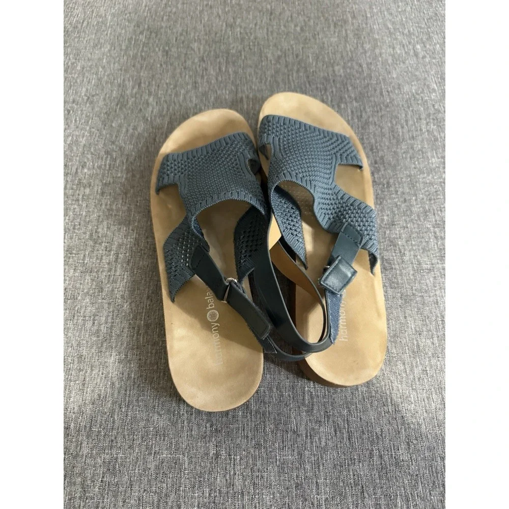 Harmony Balance Women's Glorious (837347) Navy Blue Sandals Sz 11 Beach Coastal